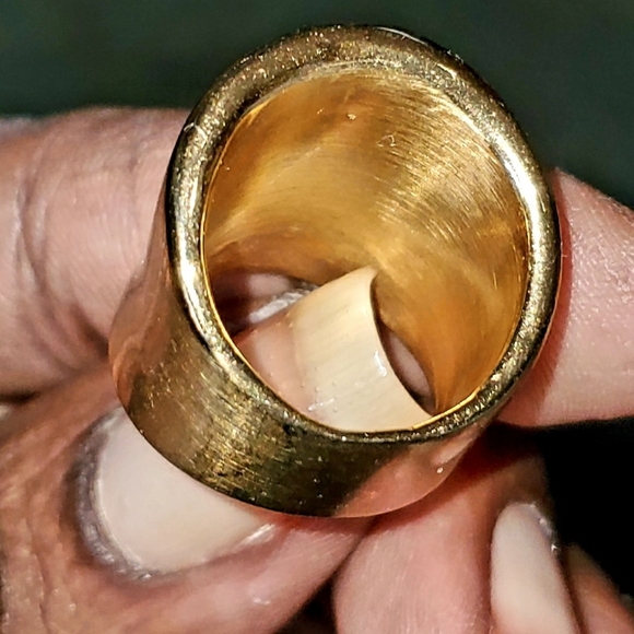 BOLD  Wide Gold Have Band Ring - Picture 3 of 5